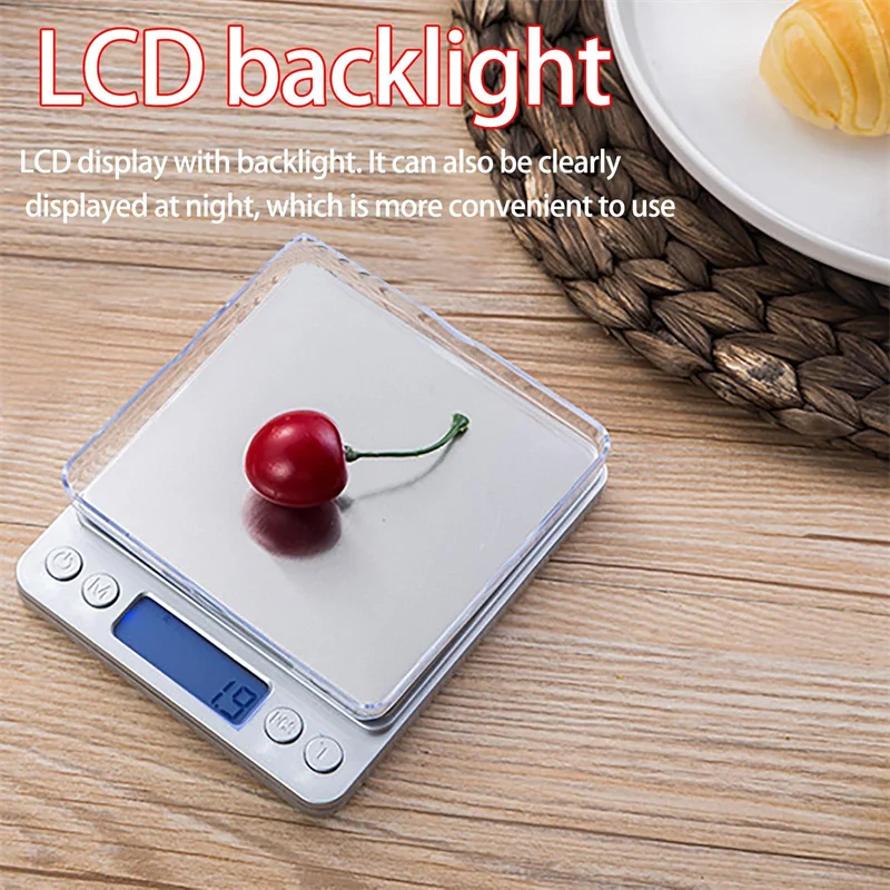 Digital Kitchen Scale 0.01g/0.1g Small Jewelry Scale Food Scales Digital Weight Gram and Oz Digital Gram Scale with LCD/ Tare