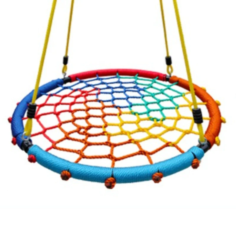 Esporte ao ar livre balanço brinquedos crianças playground balanços quintal criança malha corda pendurado balanço assento crianças jogo jardim árvore balanços