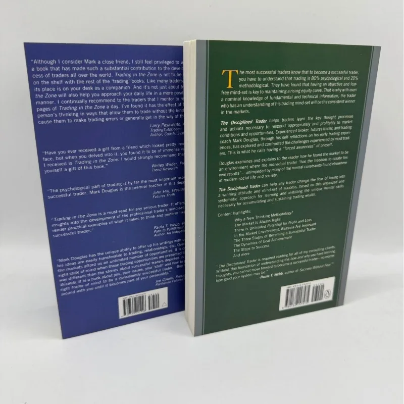 Mark Douglas Trading in The Zone and The Disciplined Trader Book Paperback in English