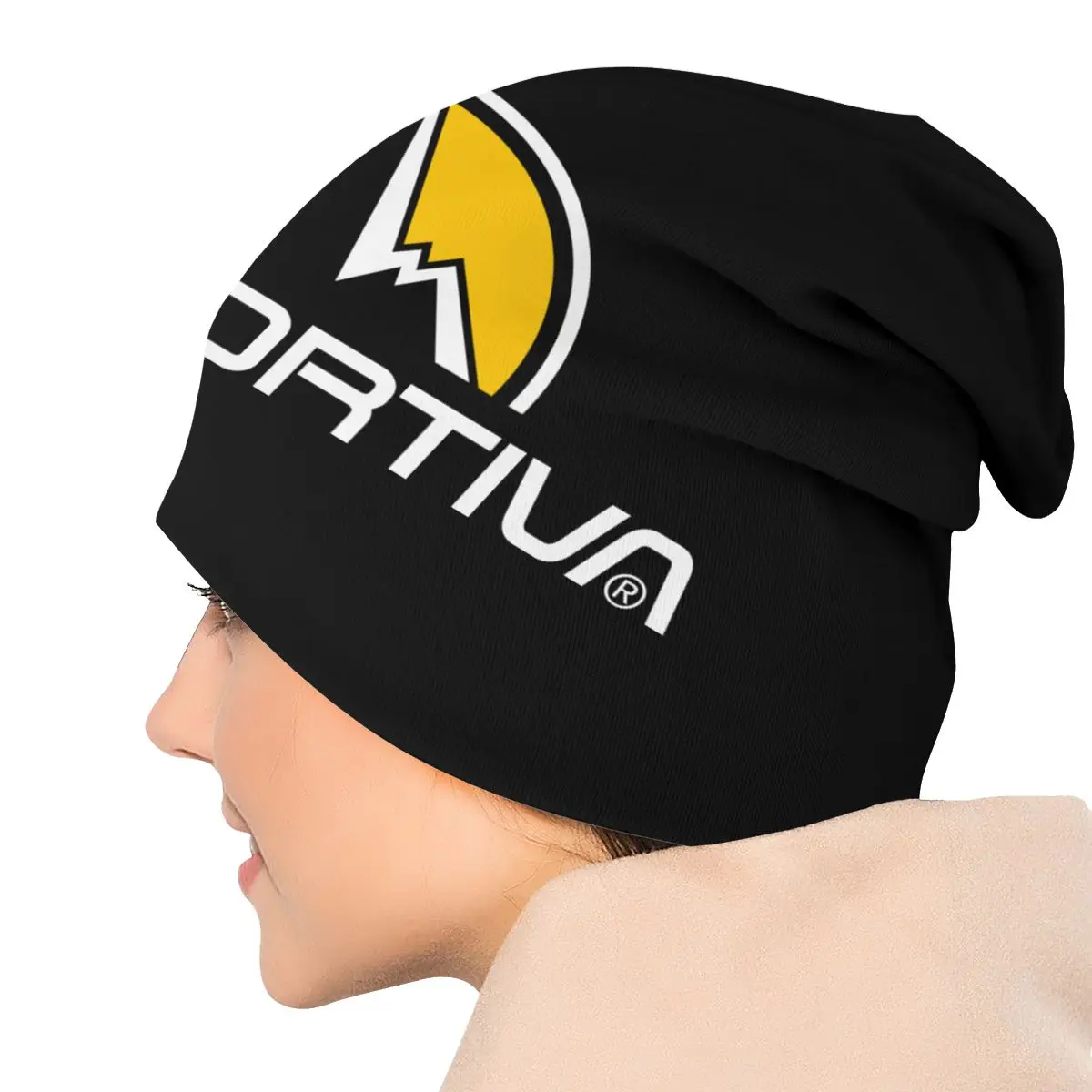 Niestandardowe unisex zimowe ciepłe czapki Femme czapki robione na drutach moda La Sportivas Logo czapka beanie Outdoor czapki narciarskie czapki