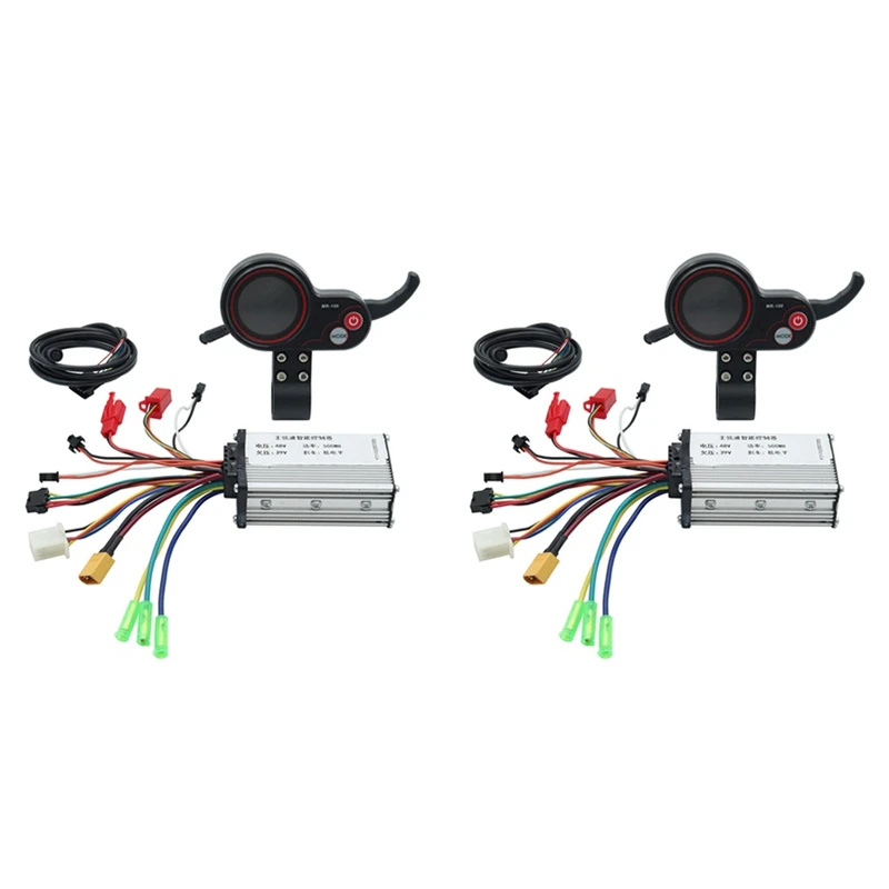 

2X 48V 500W Controller MR-100 LCD Display Meter Dashboard Kit For KUGOO M4 Electric Scooter Accessories