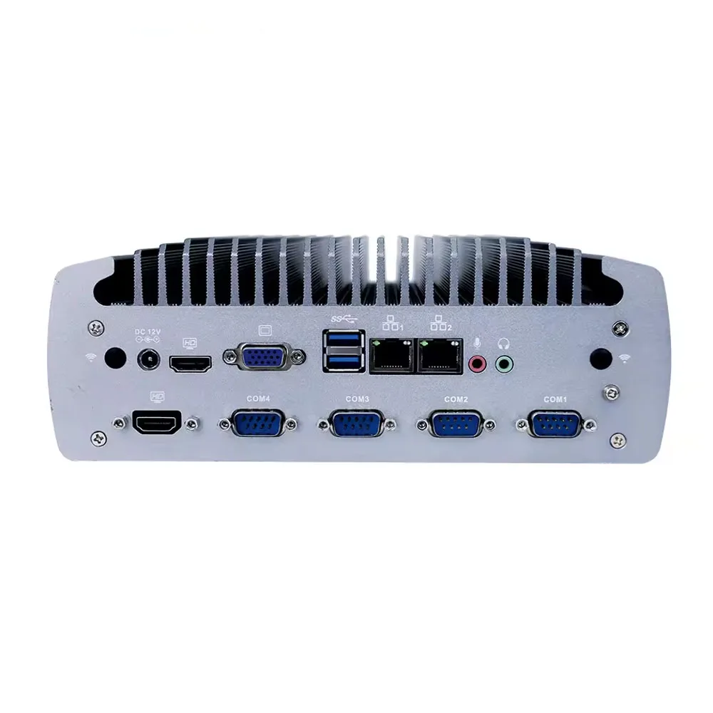Parteaker PC industriale senza ventola Intel i3 8100T i5 8500T i7 8700T 2HDMI VGA GPIO Micro computer incorporato