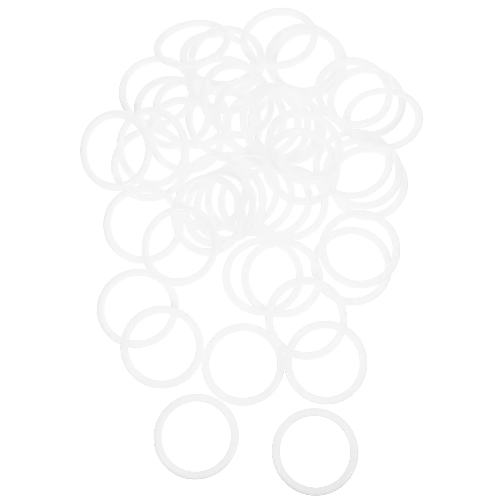 

50Pcs White Plastic Dreamcatcher Rings Macrame Hoops for DIY Wreath Making Round Craft Circles Supplies Plastic Macrame Hoops