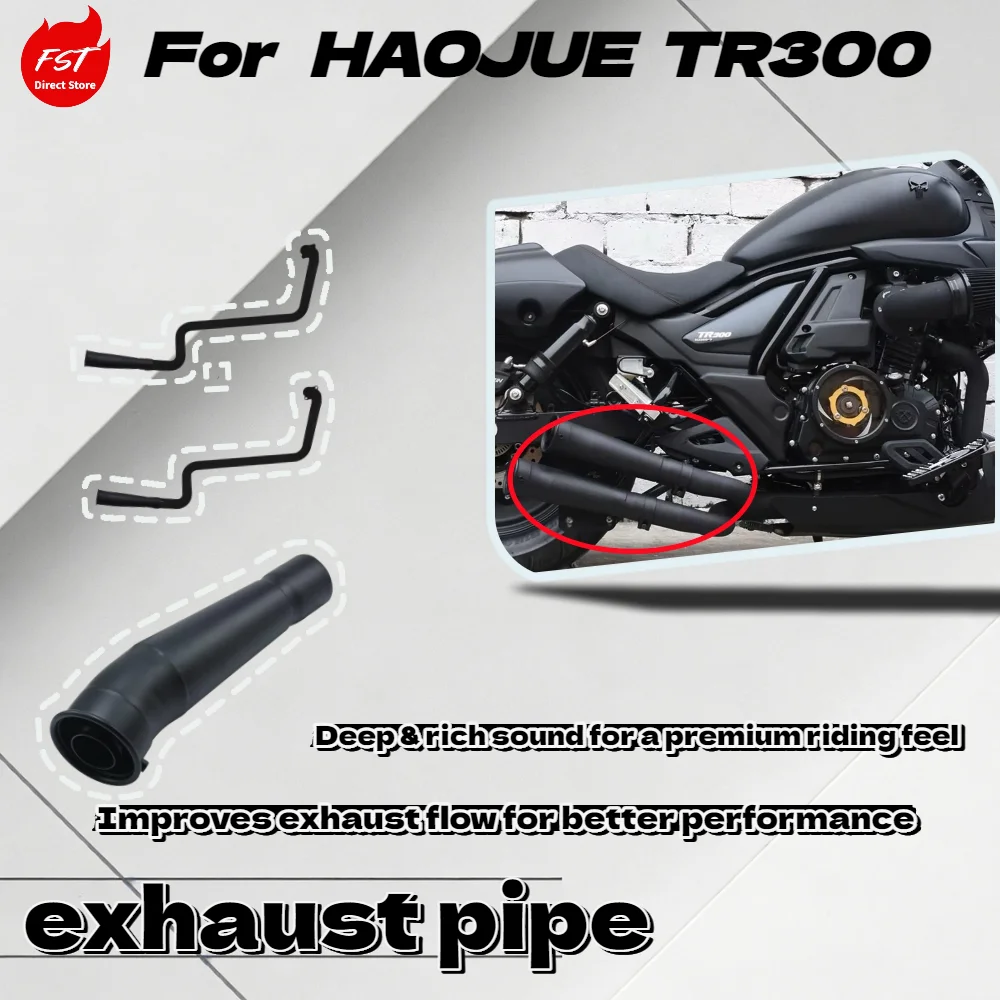 

For Haojue TR300 Deep Sound Dual Exhaust Full System Motorcycle Modified Parts