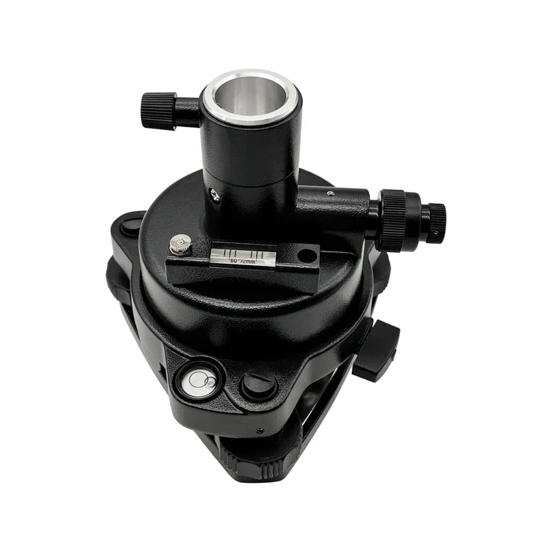 Black Three-Jaw Tribrach For Trimble Pentax  For Top-con And Other Brand Total Station Prism Adapter With Optical Plummet