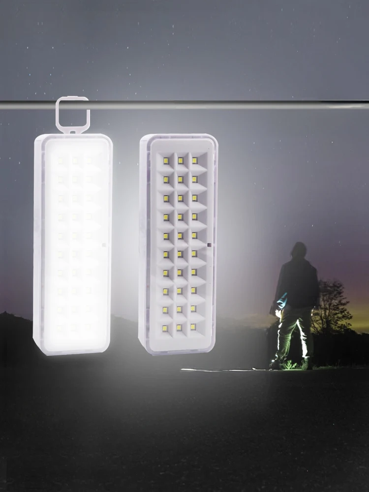 30LED مصباح مكافحة الحرائق في حالات الطوارئ المحمولة إخلاء الطوارئ ضوء الحائط المنزل الذكي LED لمبة أضواء التخييم عكس الضوء #2