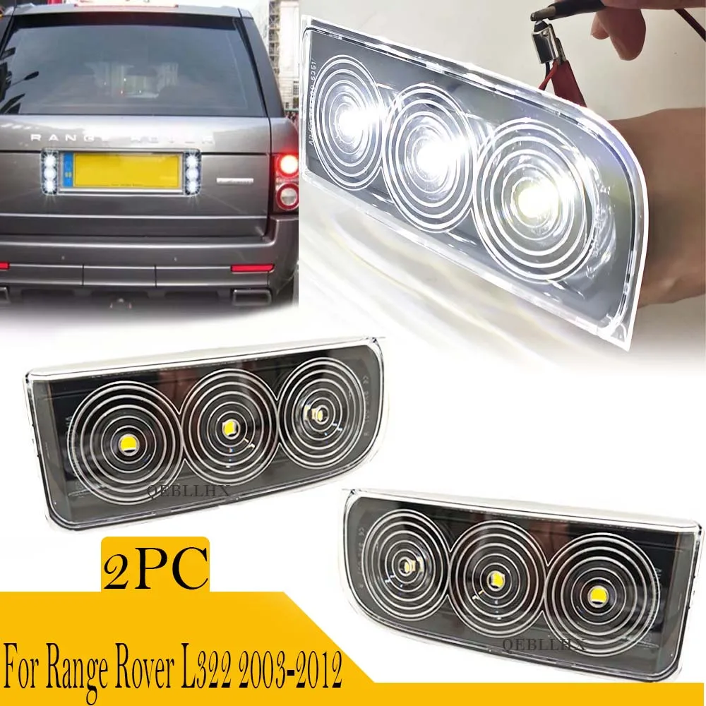 

2 шт. светодиодный задний бампер, задний резервный фонарь багажника, задний номерной знак, лампа для Land Rover Range Rover L322 2003-2012 OEM XFD000043