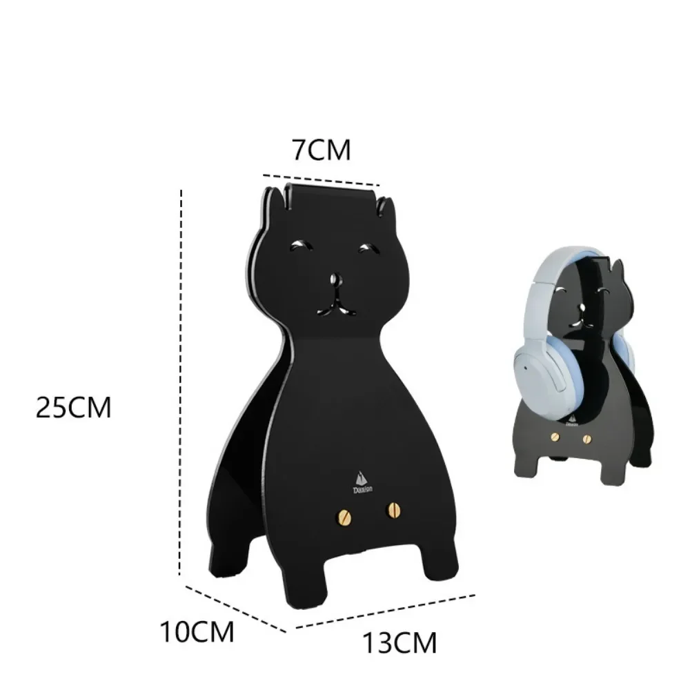 Cute Headphones Stand Headphones Desktop Stand Cute Dog Shape Acrylic Earphone Hanger Universal Simple Headphone Display ForHome