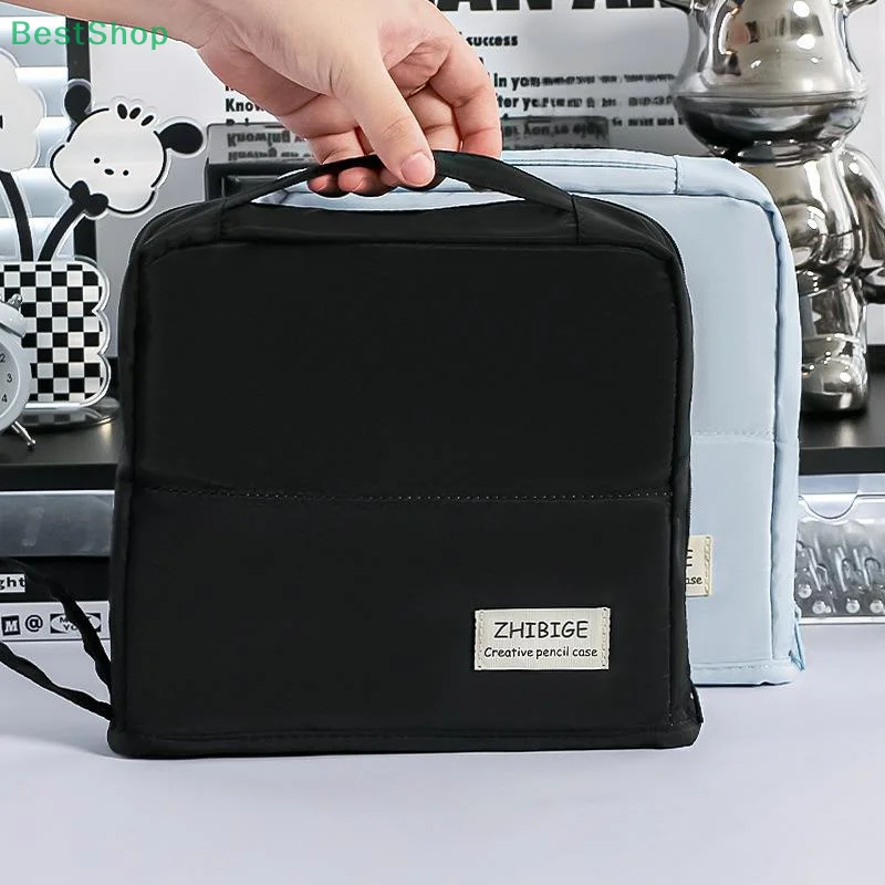 

High Looking Large Capacity Pencil Case Simple Stationery Box Student Stationery Bag Storage Bag Office Stationery Supplies