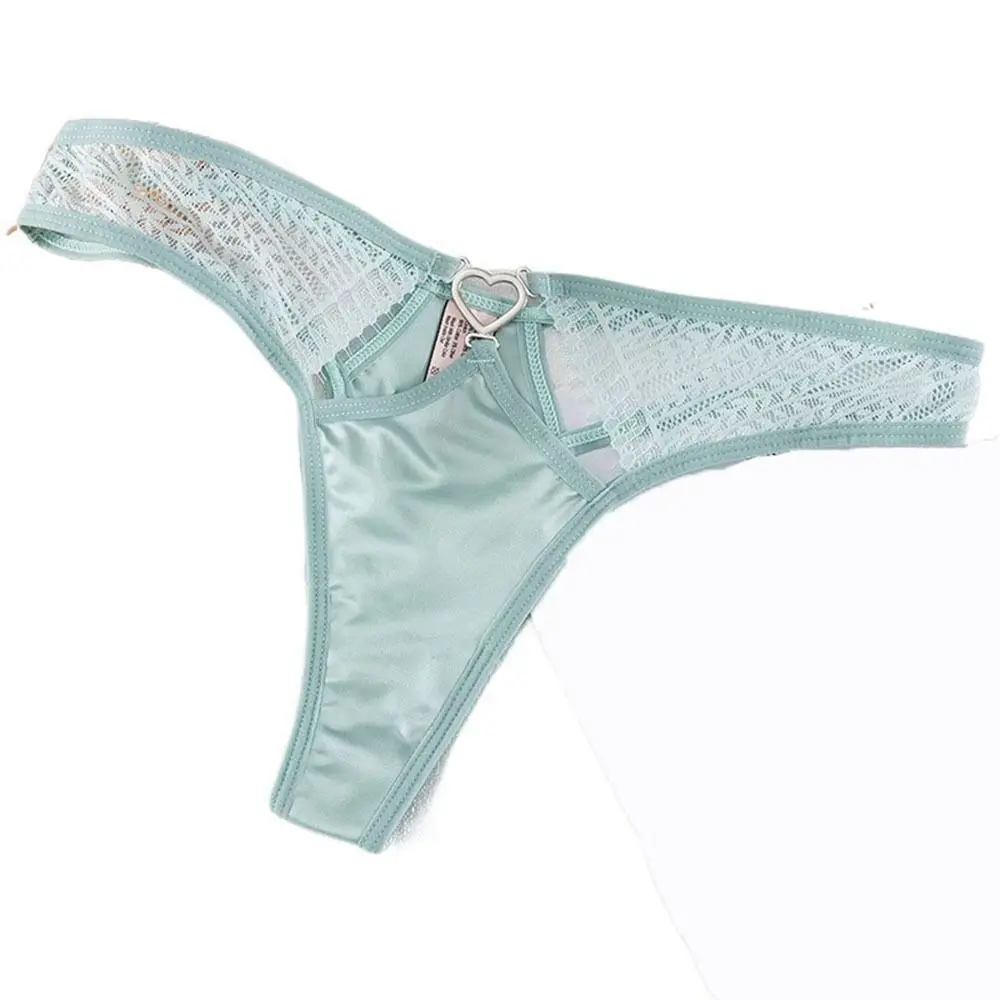 

Fashion Sweet Love Heart For Women Underpants Solid Color Women Thong Briefs Female Lingerie Lace Panties