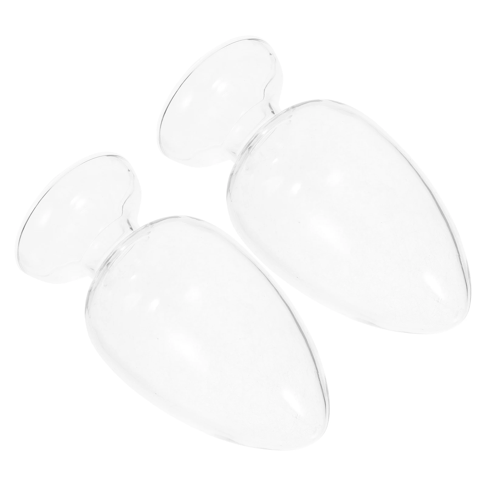 2 قطعة زجاجة الدجاج على شكل قلب زجاجة عرض مخروطية ناعمة للمختبر حاوية تخزين مقاومة للماء زجاجات مخروطية