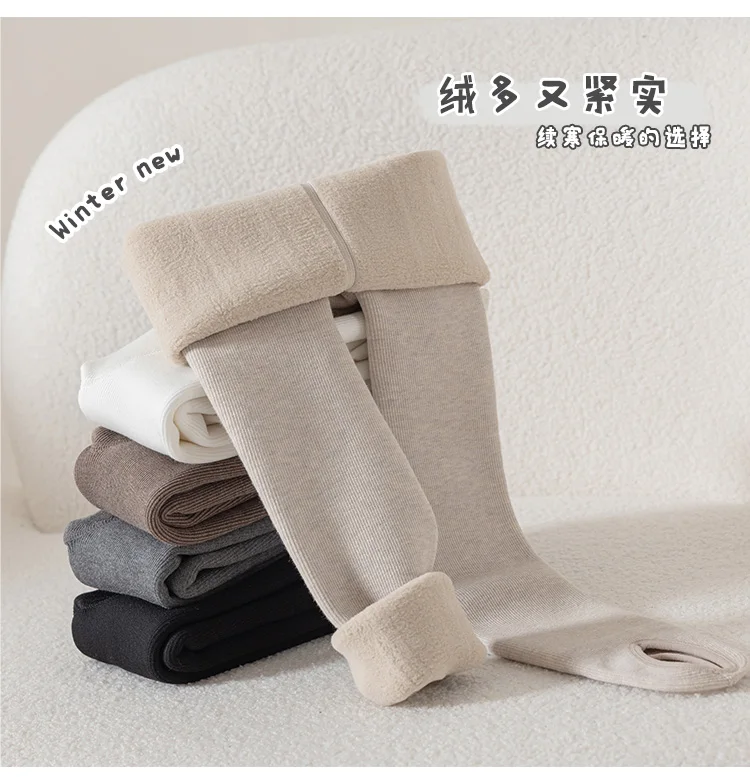 Mädchen winter plus samt dicken wärme baumwolle strumpfhosen Extra dicke kind leggings hosen baby kinder tanzen Fleece Futter strümpfe – Detail 5