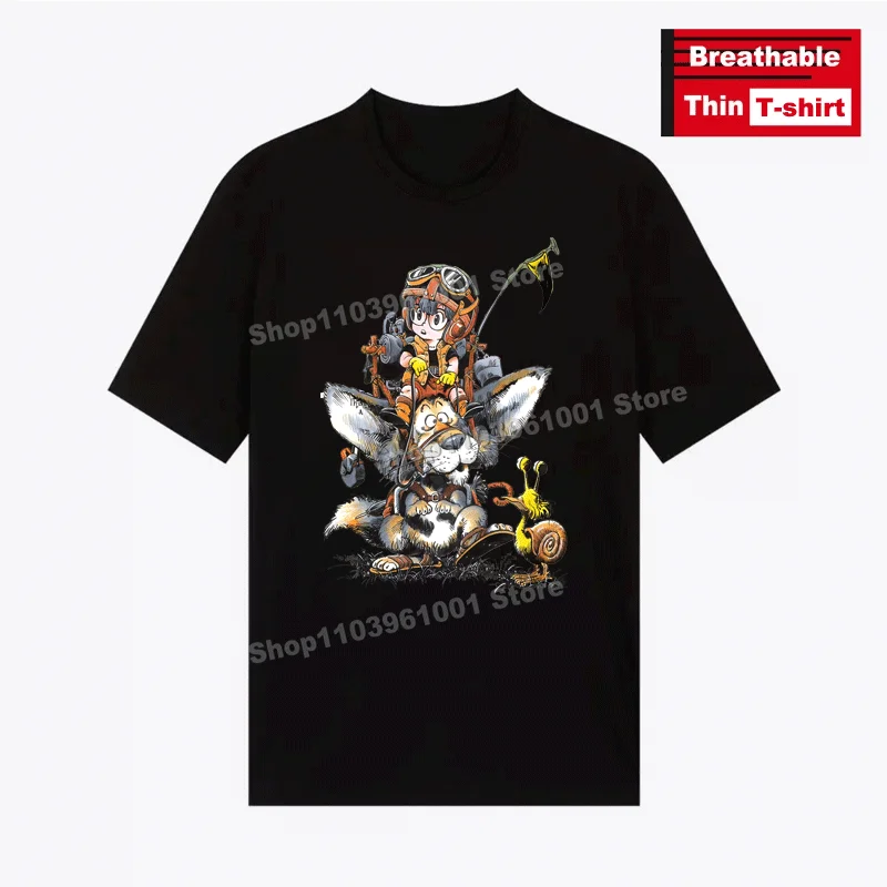 

Japanese Hot Animation Printing - Cute Arale T Shirt y2k Harajuku Casual Men Women Short Sleeve Tees Breathable Thin T-shirts