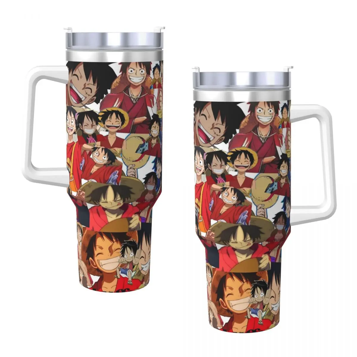 O-One Anime P-Piece Tumbler Cold Drink Water Bottle Keep Heat Stainless Steel Thermal Cups Custom Driving Mugs Cup