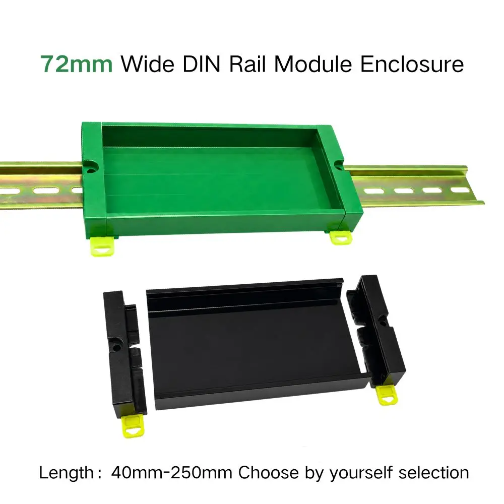 PDM72MM PCB Module Enclosure DIN Rail Mount Relay Base Plastic Housing Circuit Board Holder with Terminal Wiring
