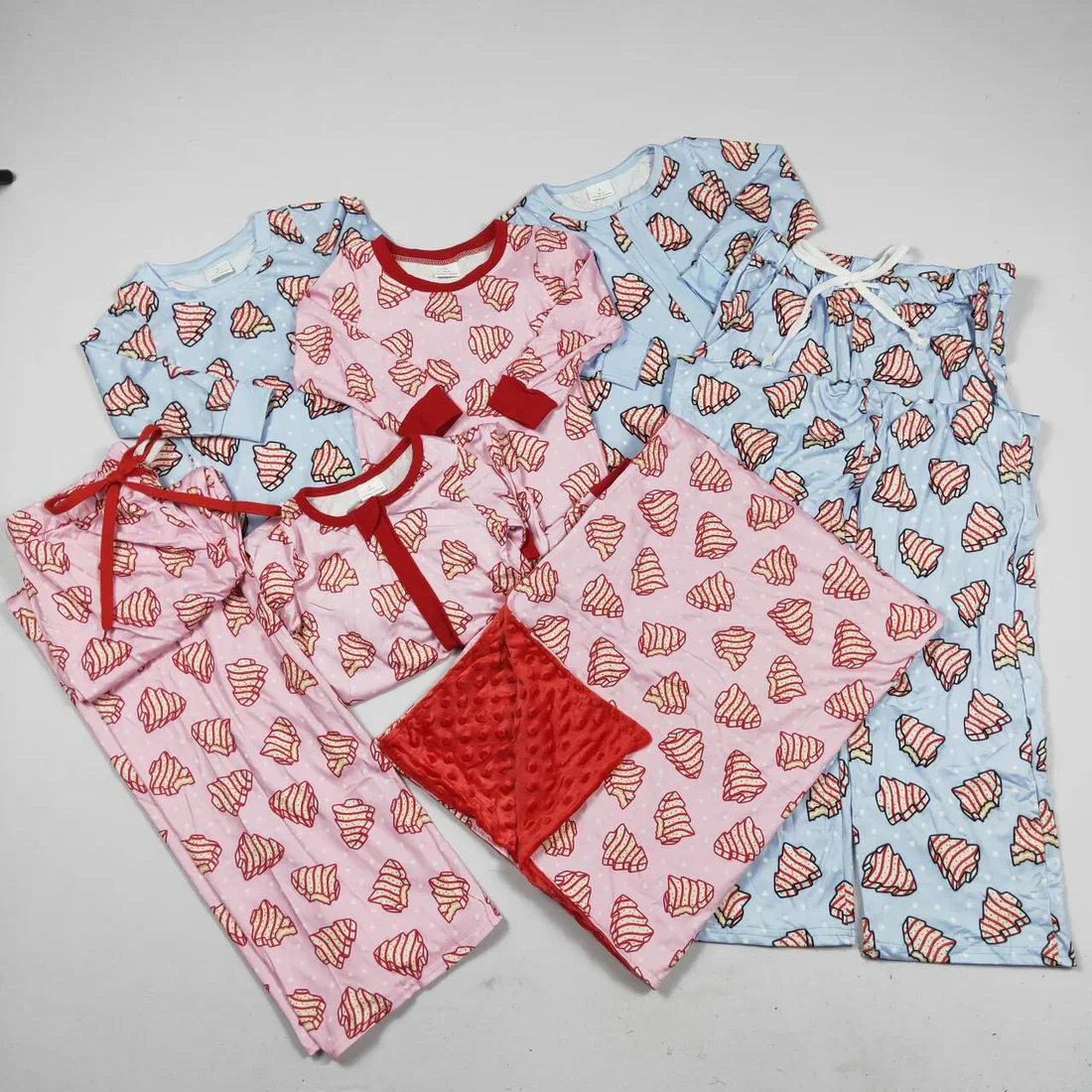 BLP0181 Wholesale Winter match romper baby girl clothes Christmas long sleeve pant set Boutique kids clothes boys adult clothes