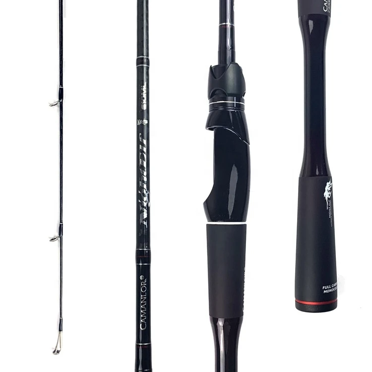 Fishing Rod for Boat Super Hard Saltwater Carbon Fiber Telescopic Pole Rod 2.08m Rod Fishing