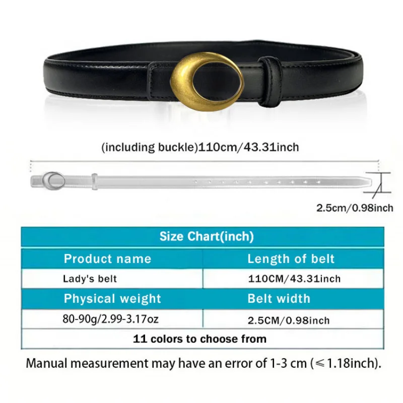 2025 new Metal Chain Letter Accent Slim Belt Delicate Compact Everyday Outfit Highlight