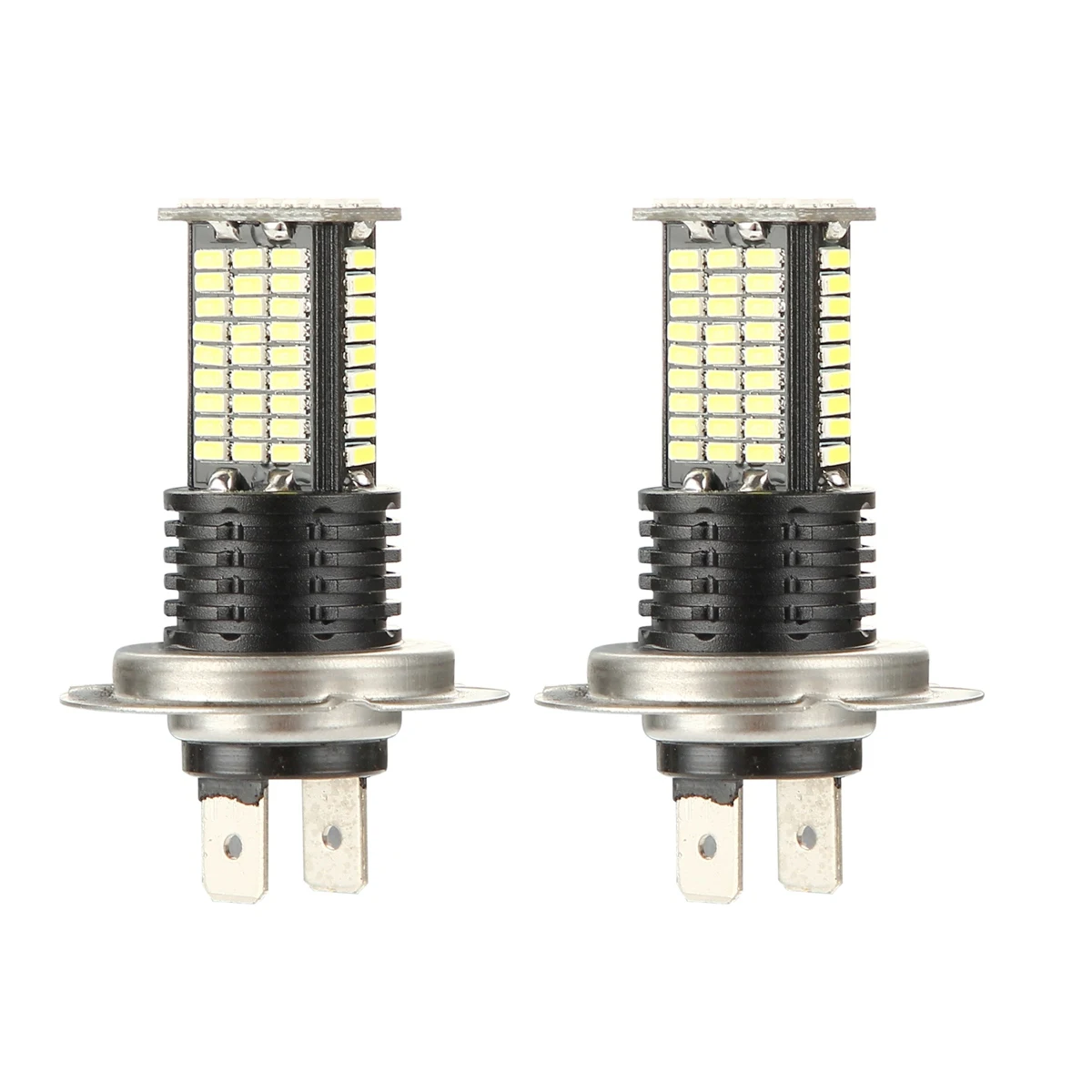 2Pcs H7 LED Fog Light Bulbs DRL 3200 Lumens Super Bright 84-SMD 12V 24V H7 LED Bulbs Replacement for Cars, Trucks, 6000K White