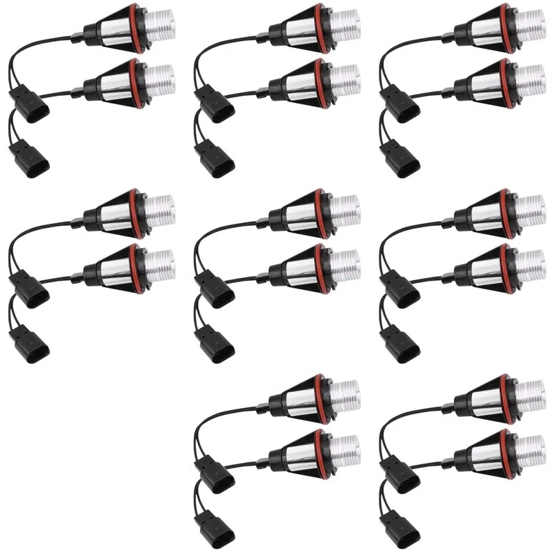 NEW HOT in Stock-8000K Amber LED Angel Eye Marker Halo Light Bulbs Lamps For -BMW E39 E53 E60 E63 E64 E66 E87 5 6 7 X3 X5 [ 16