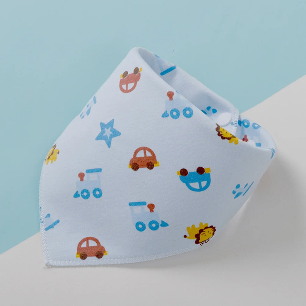 

6Pcs Baby Drool Bibs Cotton Soft Cartoon Style Waterproof Infant Eating Bibs Saliva Towels for Girls Baby Dining Bib