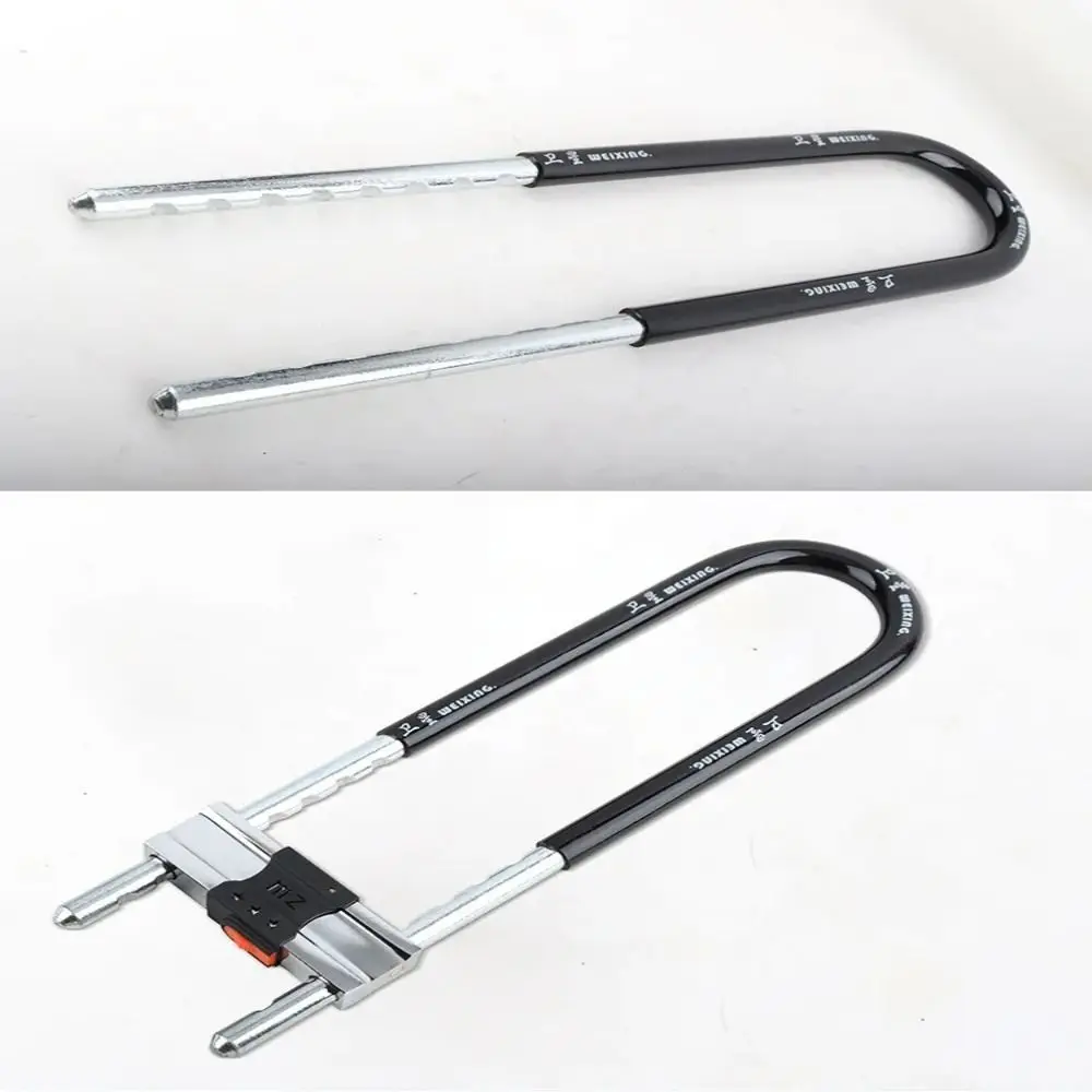 

Anti Theft Long Large Lock Shop Office Security with Dust Cover Mortise Lock Thicked Sturdy U Shape Glass Door Lock for Bike