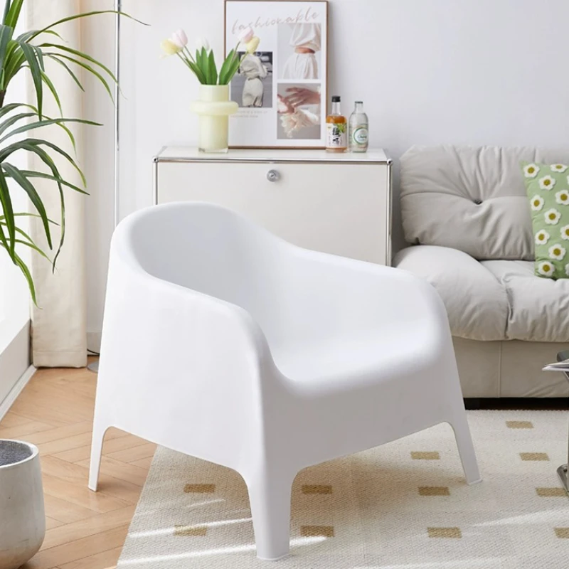 

Nordic Ins Chair Fat Lazy Designer Sofa Chair Thickened Plastic Living Room Lounge Chair Can Be Stackable Recliner Furniture