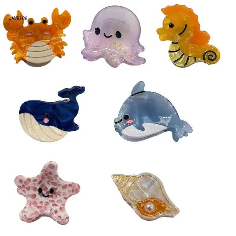 Cartoon Marine Life Hair Claw Clip Hair Clip Whale Barrettes Hair Clamp D0LC