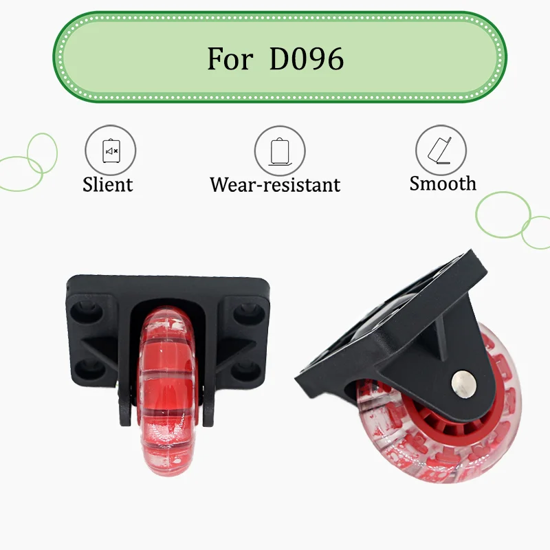 

For D096 Luggage Front Replacement Wheel Assembly Directional Roller Non-Rotating Durable Material Universal Fit