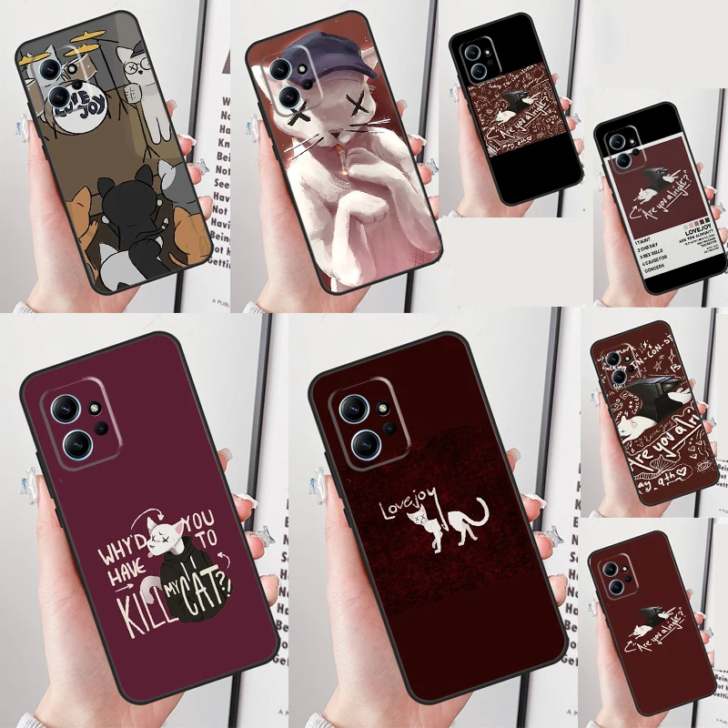 Lovejoy Cat Are You Alright Case For Xiaomi Redmi Note 12 Pro 12S 11 11S 10 10S 9 9S 8 Pro Redmi 12 9C 10C 12C Cover