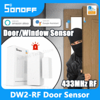 SONOFF DW2 RF Wireless Door Window Sensor Detector Door Opening Sensor eWeLink App Smart Home Security Alexa Assistant