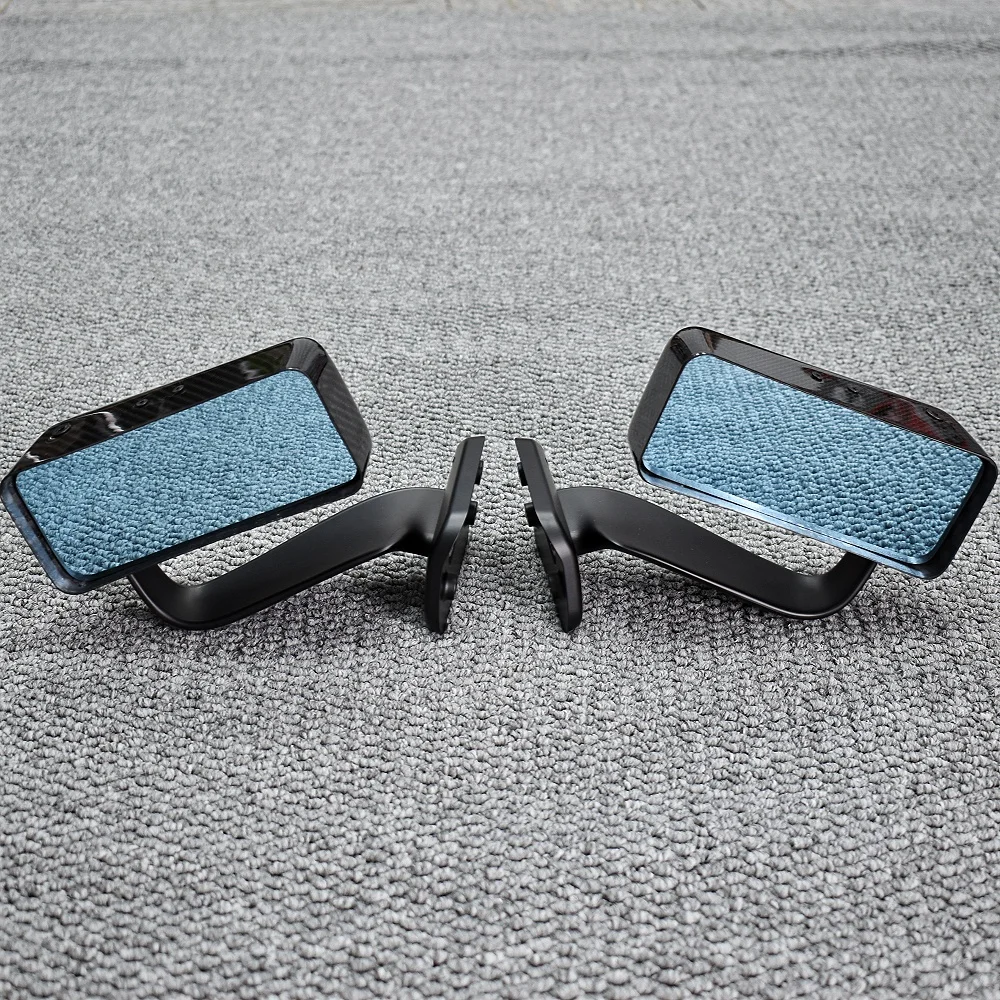 Carbonfaser-Seitenspiegel im Bullet-Stil für Toyota GR86 Subaru BRZ ZD8 ZN8 AE Ganador Jun Style Rückspiegel Anti-Glare Blau