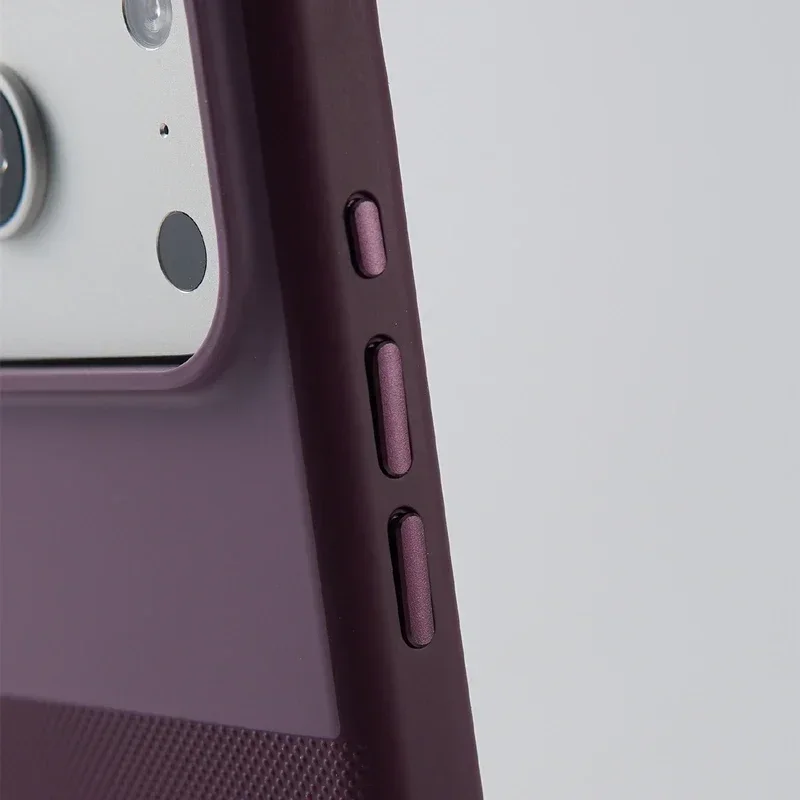 Rutschfeste Punkte Stoßfeste Magsafe-Handyhülle für iPhone 17 Pro Max 17 18 Pro Magnetische Kabellose Ladefunktion Matte Farbblockierung Schutzhülle – Detail 5