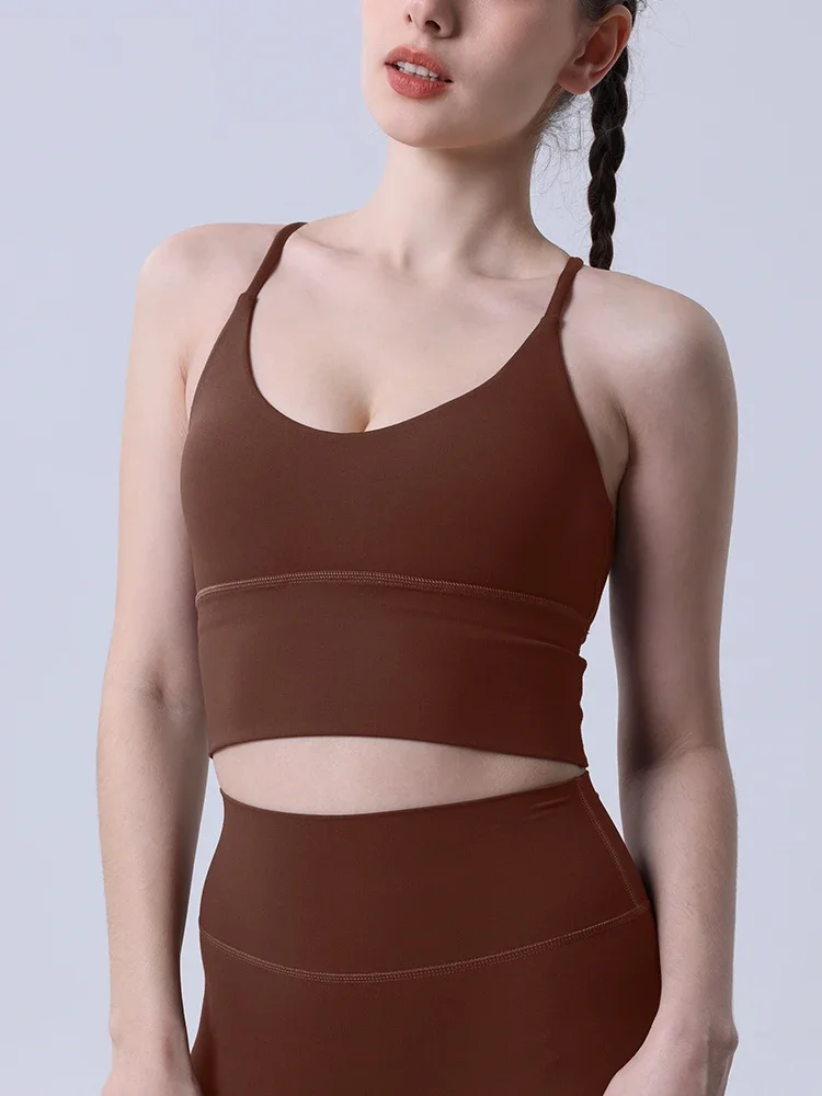 

Женские спортивные бюстгальтеры для фитнеса и йоги, топы-бра с открытой спиной, сексуальное дышащее нижнее белье для женщин, для спортзала