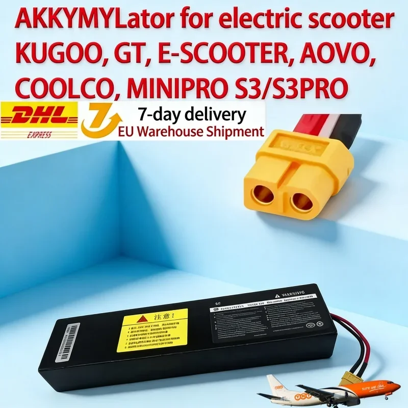 

For 100% Original Electric Scooter Battery KugooS1, S2, S3/S3 Pro 7.8Ah (36V)Lithium Ion Battery 10S3P