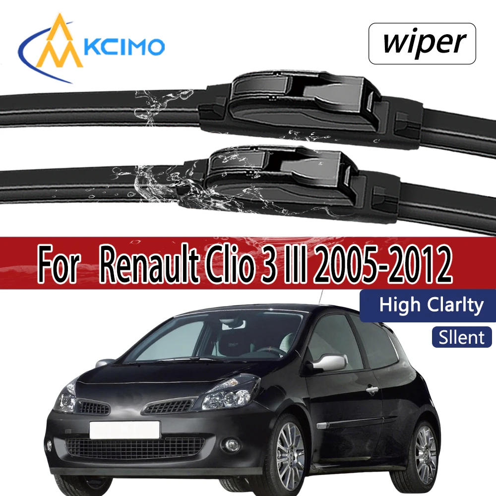 

Для Renault Clio 3 III 2005-2012 щетки стеклоочистителя переднего стекла 2 шт. аксессуары для окон ветрового стекла