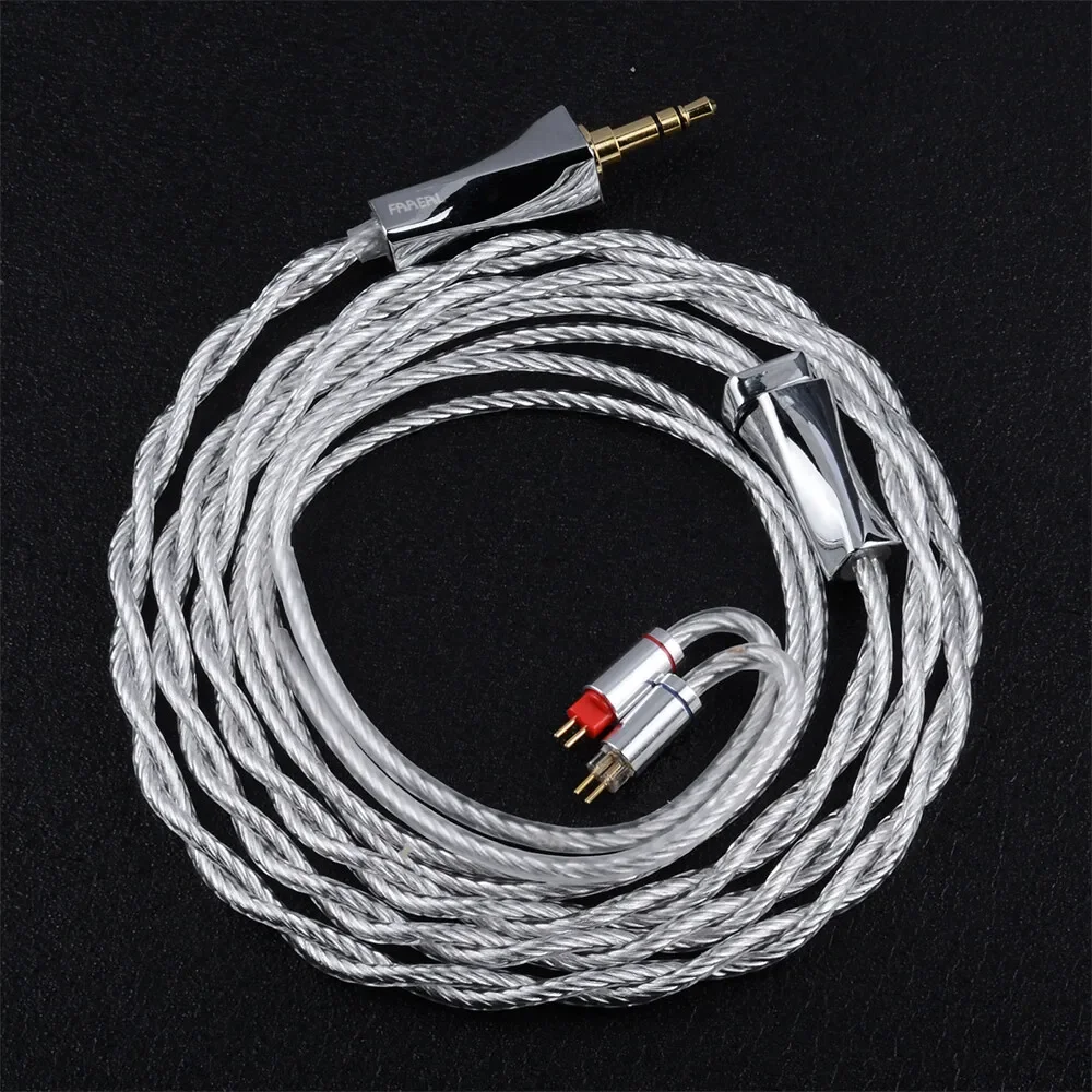 FAAEAL Earphone Cable QDC/S/C/0.78mm Pin 3.5mm/4.4mm Headphone Wire For KZ Castor ZSN PRO TRN Conch TANGZU WANER SG BLON BL03