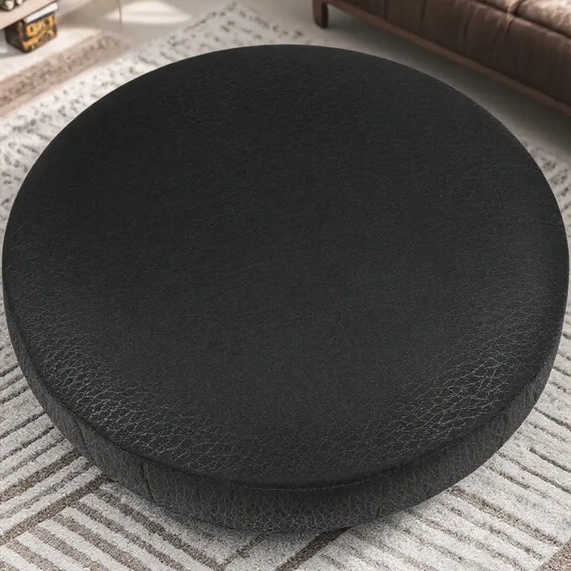 

Round Stool Cover Black Thick Elastic Sponge Soft Cushion Protector for Bar Office Home Dining Stool Round Chair Cover