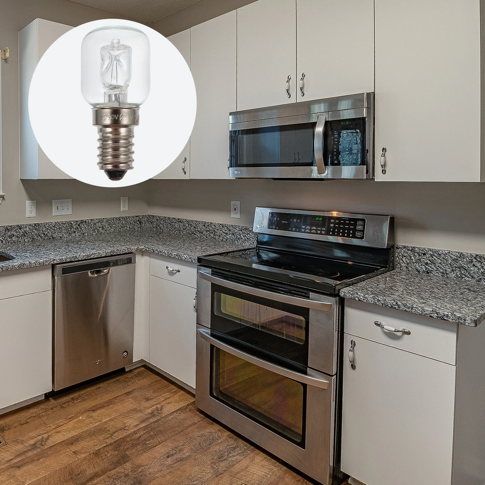 

E14 Oven Light 25W High Brightness Halogen Lamp 500 Celsius Heat-Resistant for Oven Microwave Holding Cabinet Bulb