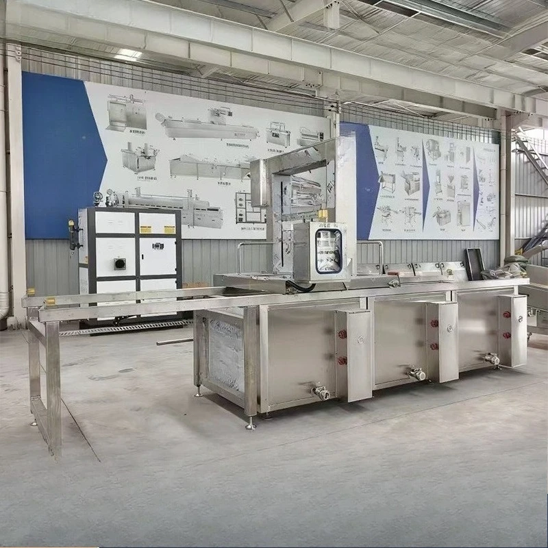 Pourable automatic discharging and turning the basket of brine cooking pot to discharge cooked food cooking pot