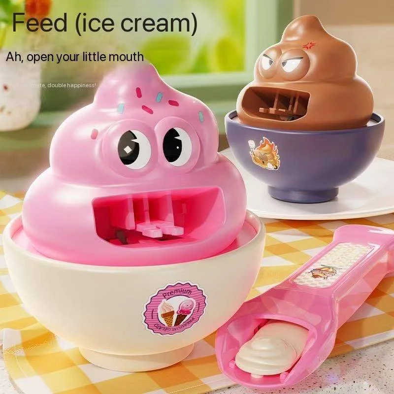 

NEW Food Feeding Pudding Feeding Toy Little Bear Bento Food Platter Role Play Early Education Pretend Play House Toys Children