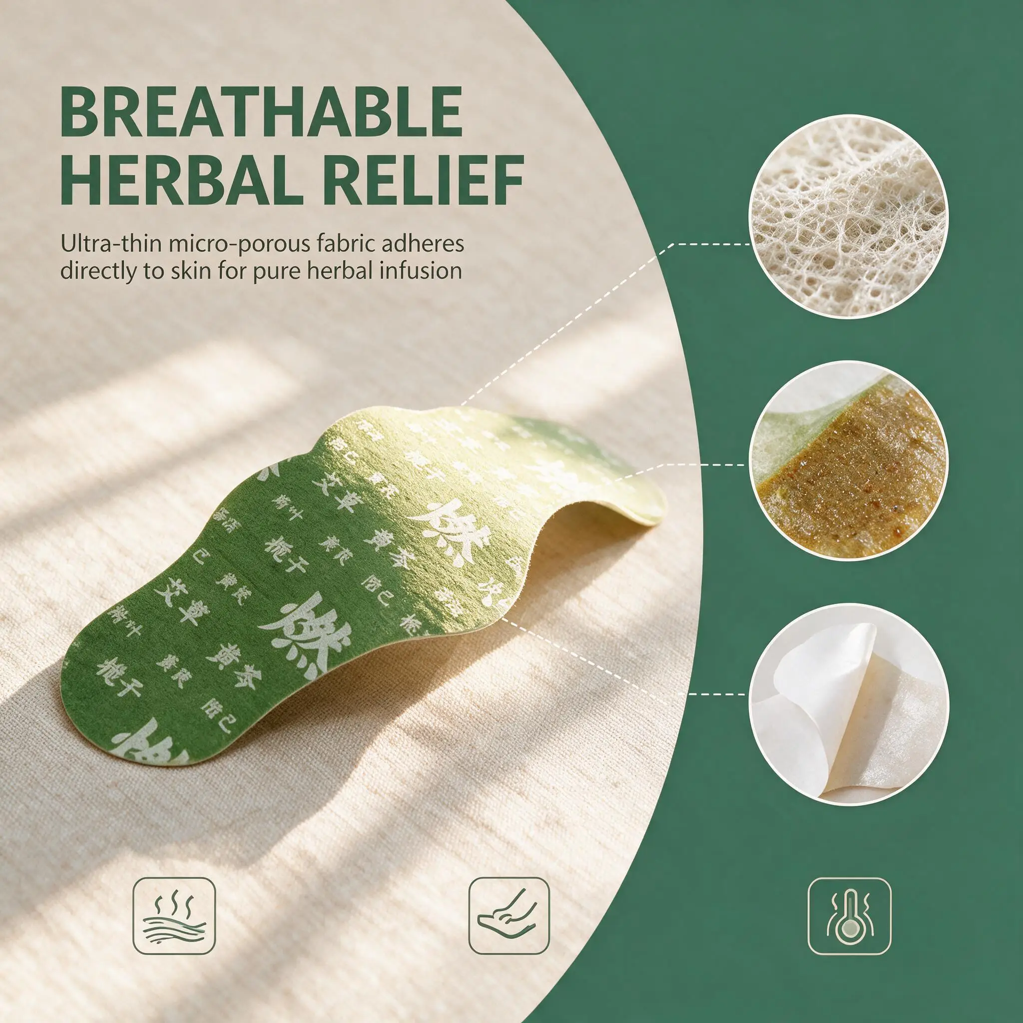 Wormwood Belly Patch Self Heating Herbal Navel Patch 12/24/36Pcs Natural Abdominal Warmer Pad for Waist Comfort