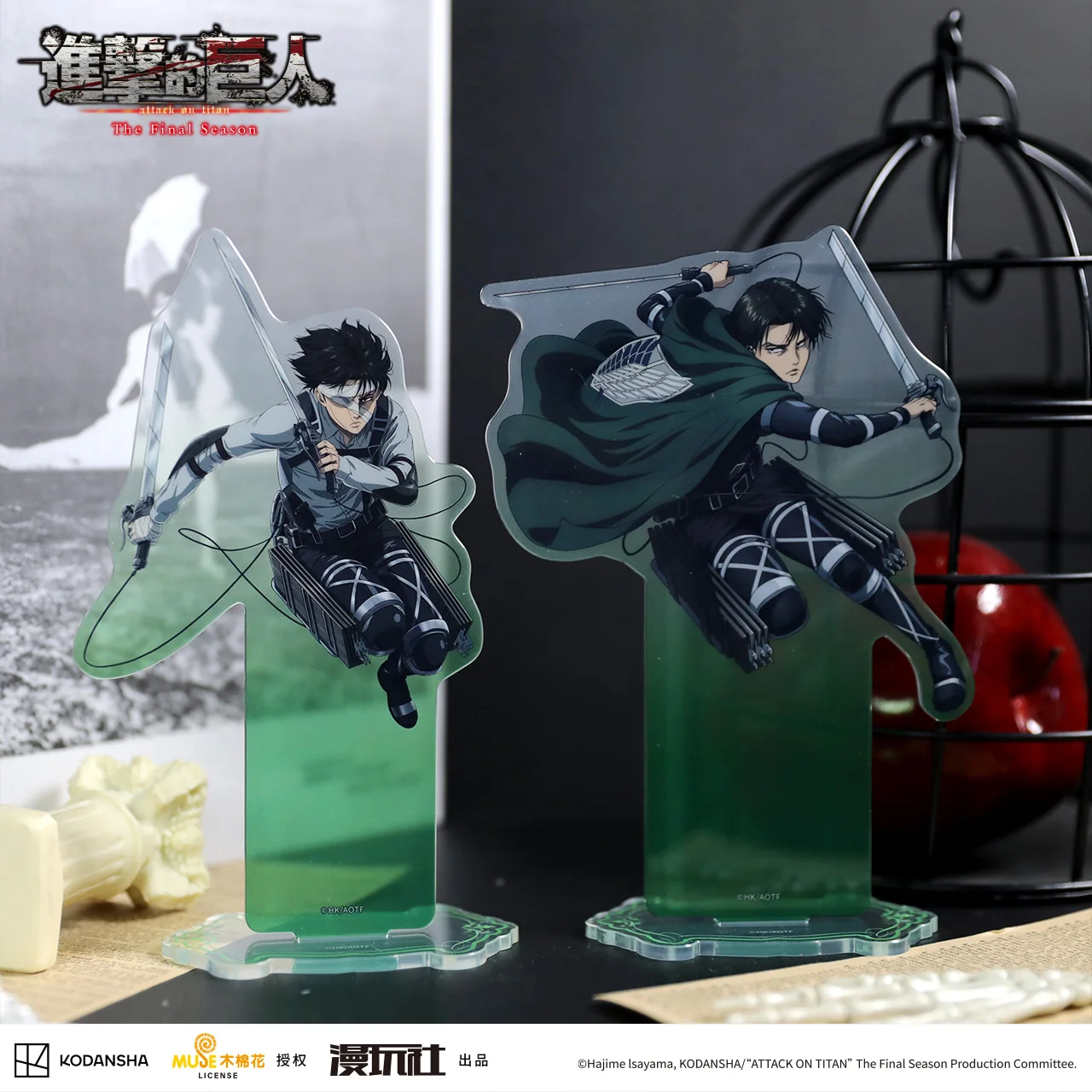 

Атака Титанов S4 Последний сезон Rival Ackerman Китай Официальная авторизация Акриловые стоячие тарелки