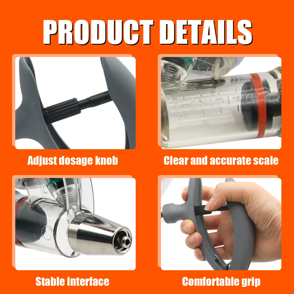 2/5ml自動注射器、家禽獣医用連続調整可能注射器（針付き）、家畜（鶏、豚、牛、羊）用