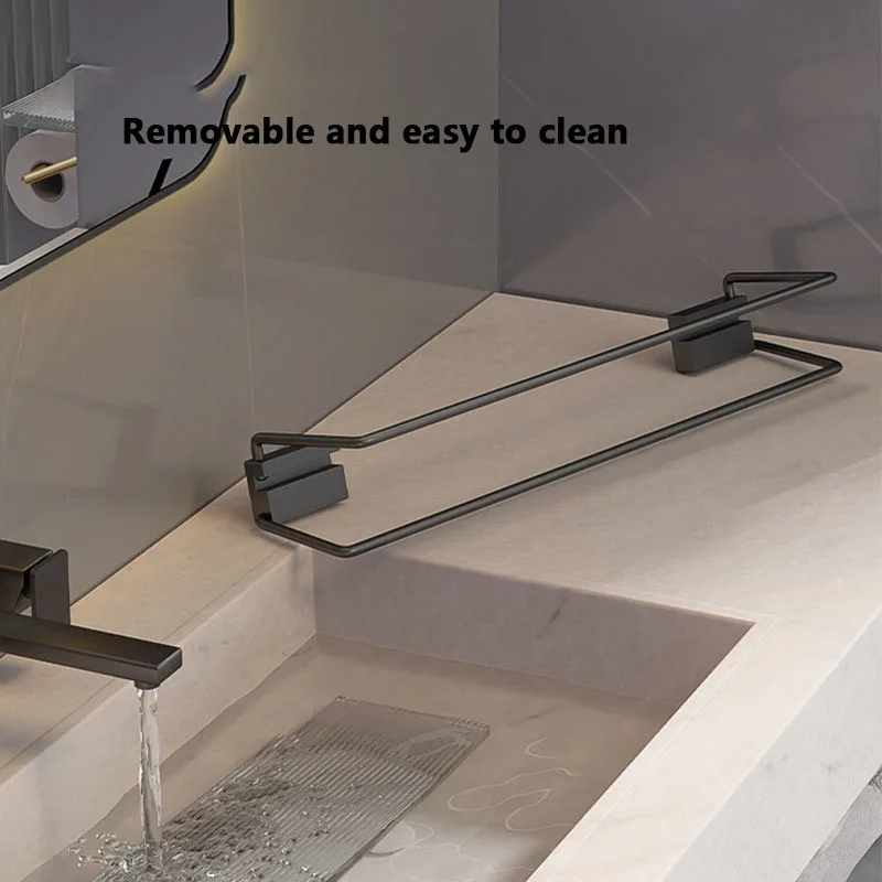 Washroom Set Storage Gray Acrylic Bathroom Accessories Sets Rack Shelf Toilet Shelves Hardware Set for Home