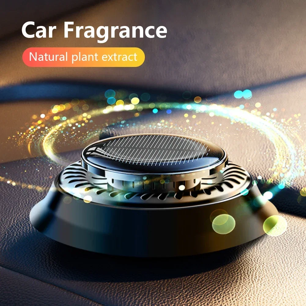 New Electromagnetic Deicer Solar Auto Fragrance Perfume Durable Decoration High-end Car-Fragrance Car Accessories Interior