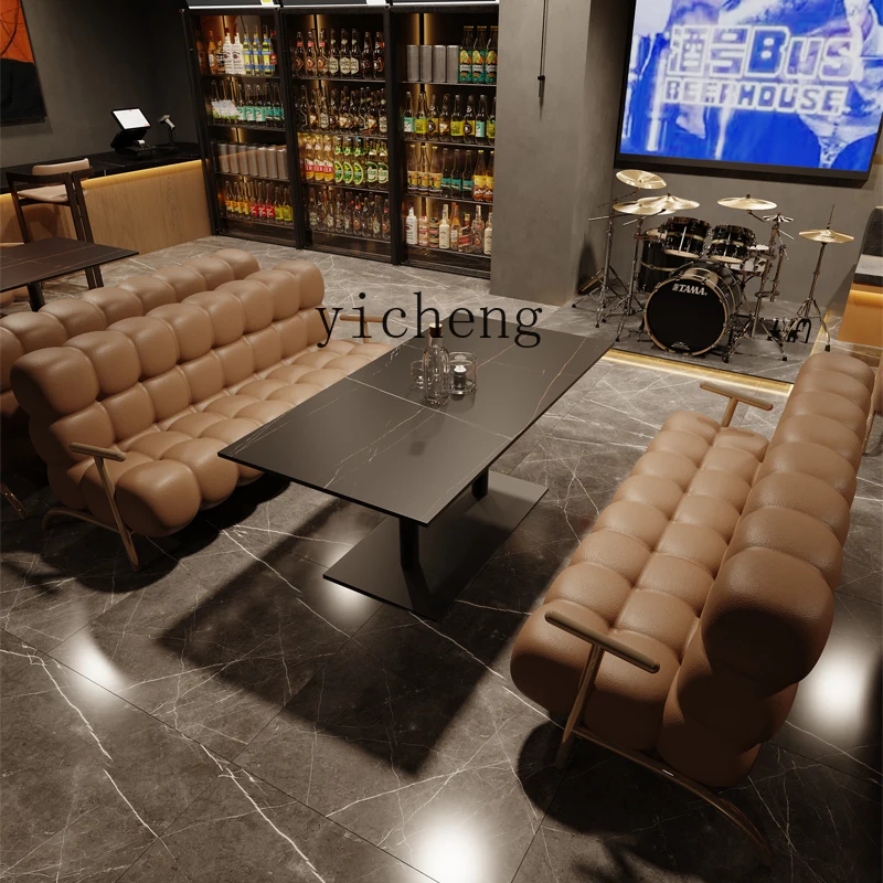 

TWR Table and Chair Combination Sofa Cafe Dessert Shop Western Restaurant Booth Sofa