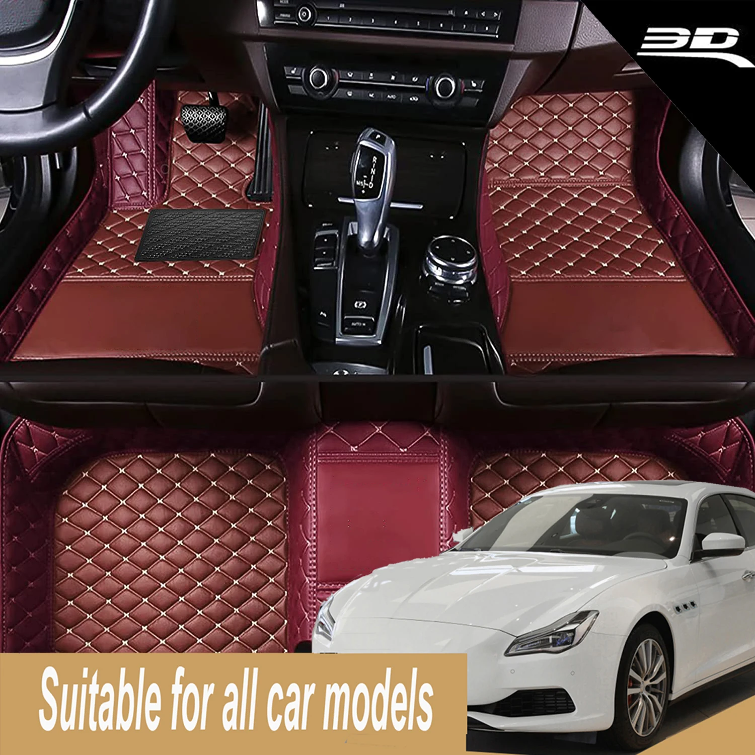 

Custom Car Floor Mats For Tesla Model X Auto Foot Coche Accessories Waterproof Leather Floor Liners