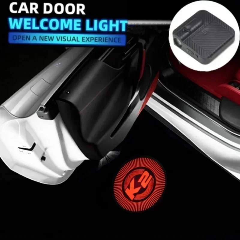 

2PCS Welcome Light LED HD Lamp Shadow Projector HD Laser Welcome for KIA K2 K3 K4 K5 KX5 LED Courtesy Car Goods Accessories
