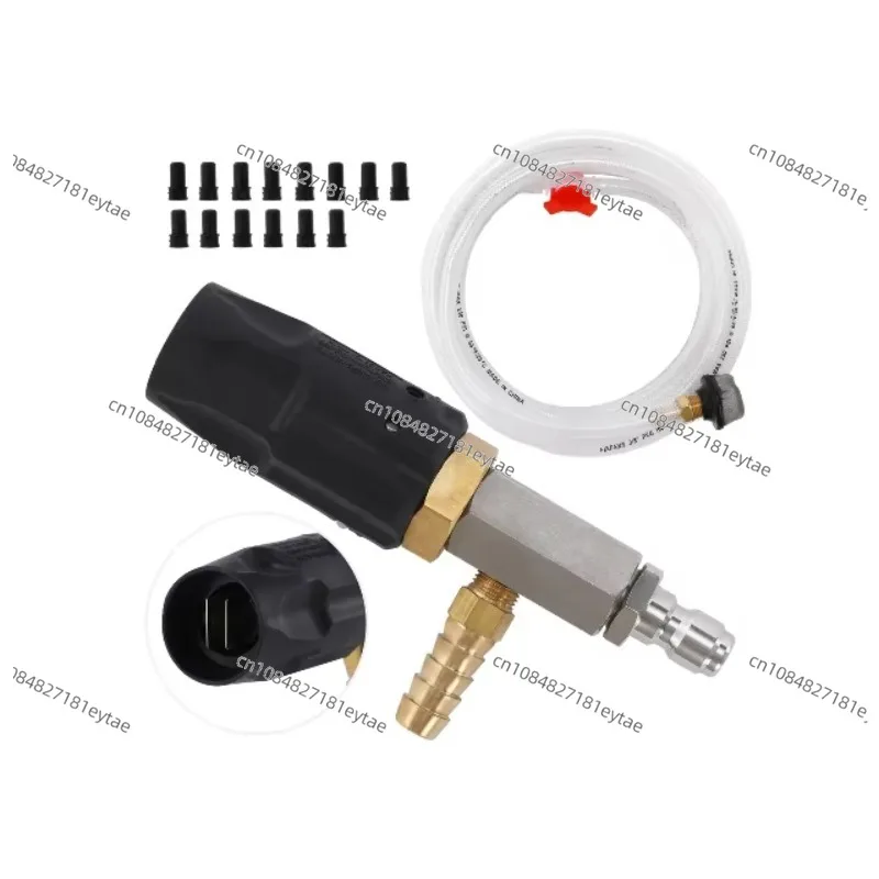 Pressure Washer Syringe Kit 4-4.5 GPM External Injection Adjustable Pressure Washer Remote Nozzle Kit